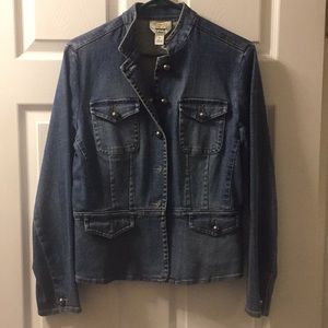 Talbots jean jacket size 10